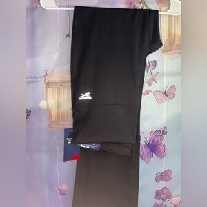 Reebok Black High-Rise Vector Leggings with White Logo